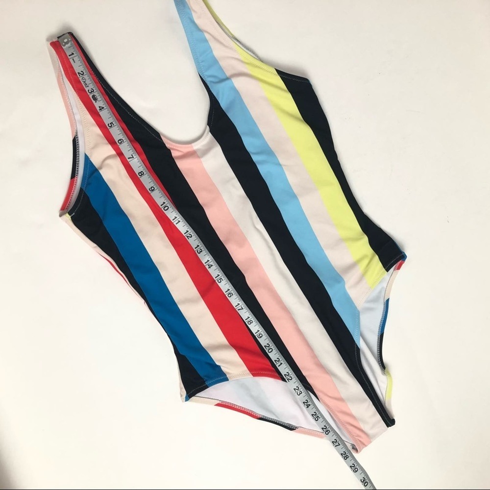 Cupshe Colorful Stripe One Piece Swimsuit Small - Picture 3 of 12
